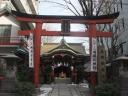 集合地点の三崎神社で昇殿参拝 