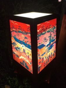 うえの華灯路浮世絵行灯に癒される