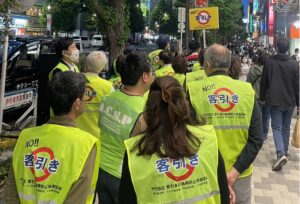秋葉原客引き防止パトロールに参加
