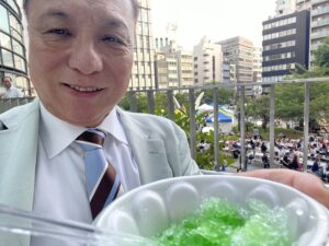 【ワテラス夏祭りで、ひと休み😊】